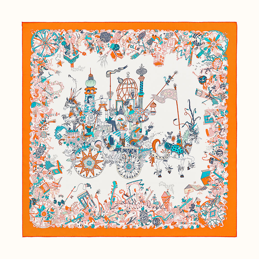 La Folle Parade scarf 90 | Hermès Australia